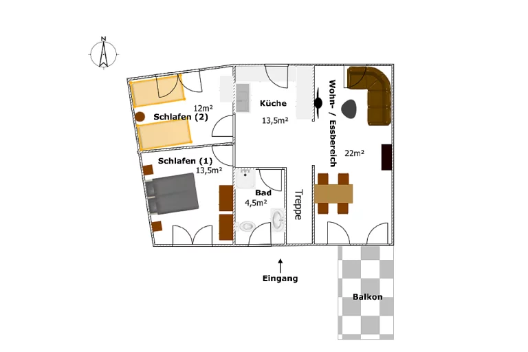 Grundriss Ferienhaus RausZeit