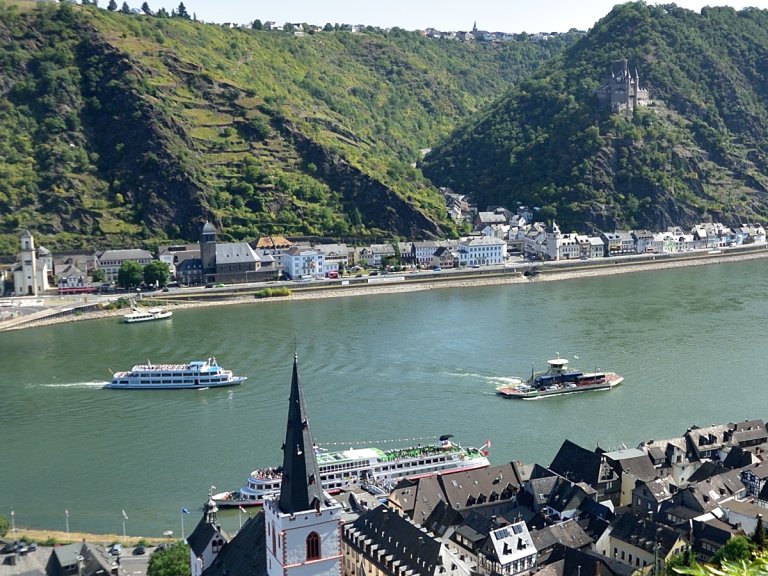 Blick auf den Rhein bei St. Goar